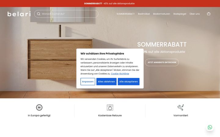 Screenshot of belaridesign.com