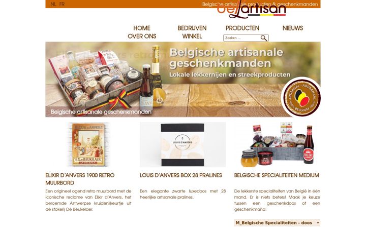 Screenshot of belartisan.be