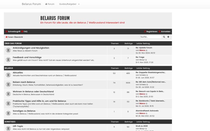 Screenshot of belarus-forum.de