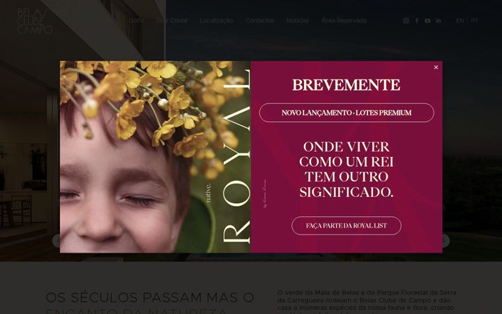Screenshot of belasclubedecampo.pt