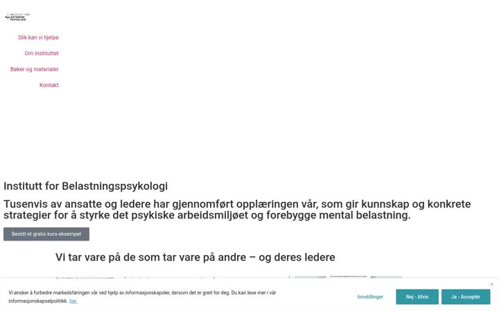 Screenshot of belastnings-psykologi.no