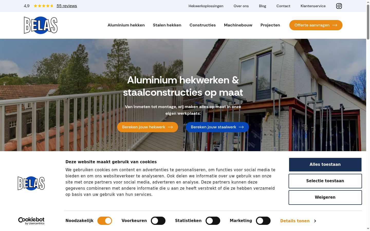 Ekrānuzņēmums ar piekrišanas baneri, kas tika rādīts pirms jebkādas mijiedarbības