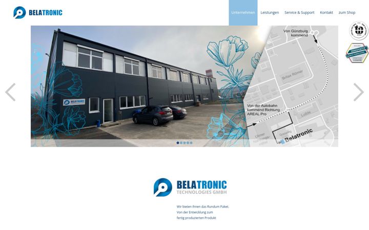 Screenshot of belatronic.de