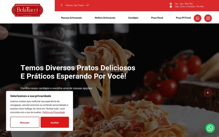 Screenshot of belatucci.com.br