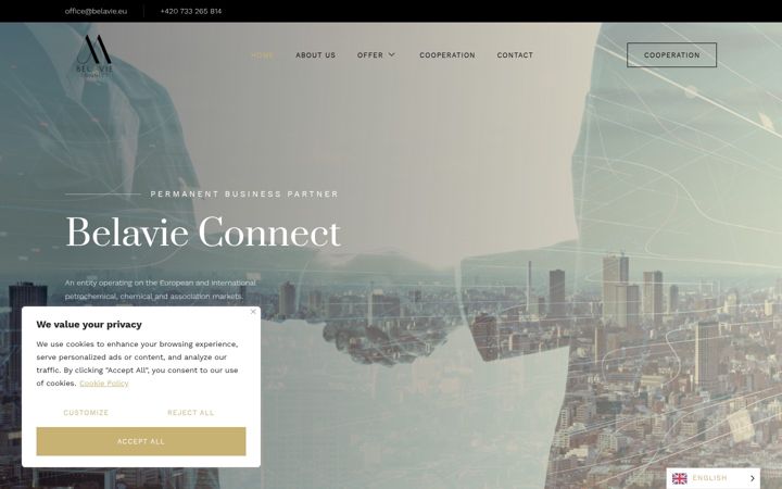 Screenshot of belavie.eu