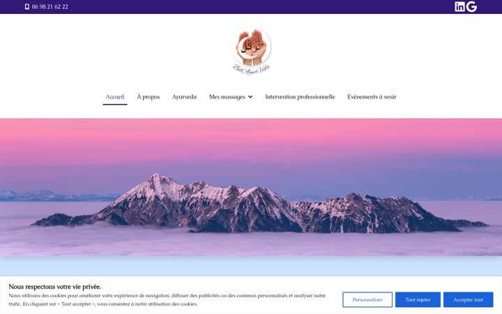 Screenshot του belayurveda.fr