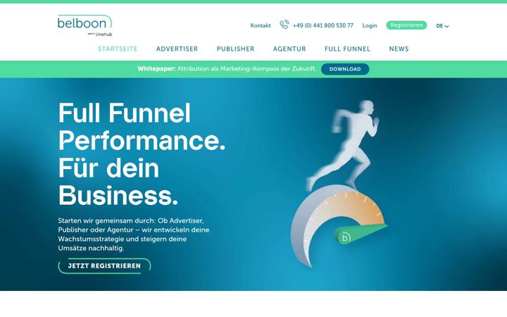 Screenshot of belboon.com
