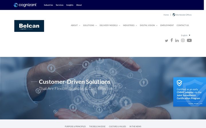 Screenshot of belcan.com