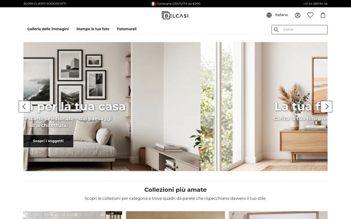 Screenshot of belcasi.it