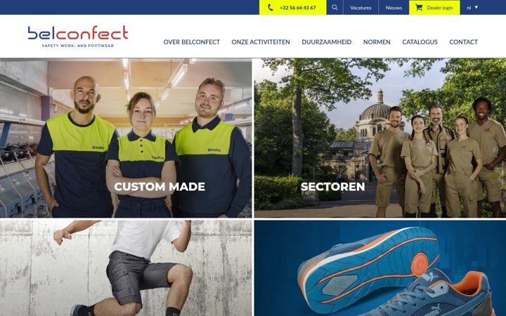 Screenshot of belconfect.be