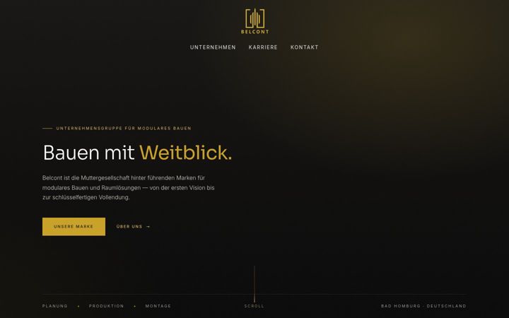 Screenshot of belcont.de
