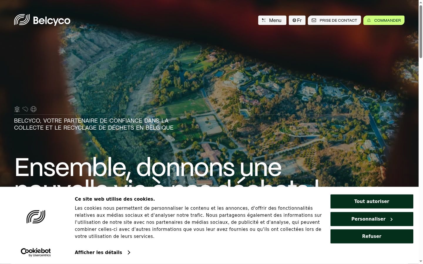 Screenshot tal-banner tal-kunsens muri qabel kwalunkwe interazzjoni