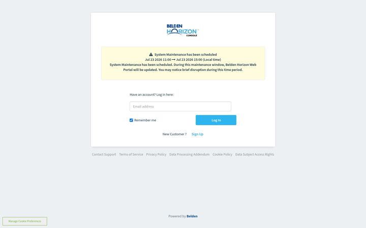 Screenshot of belden.io