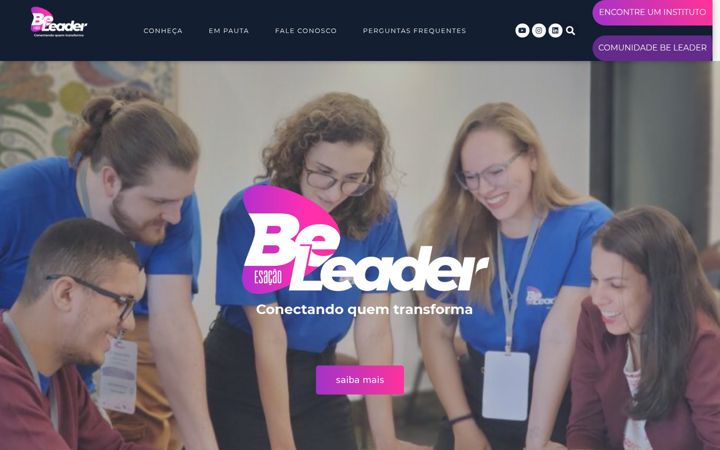Screenshot of beleader.org.br
