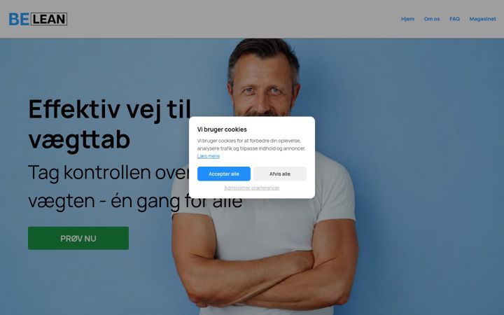 Snimka zaslona za belean.dk