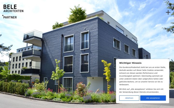 Screenshot of belearchitekten.ch