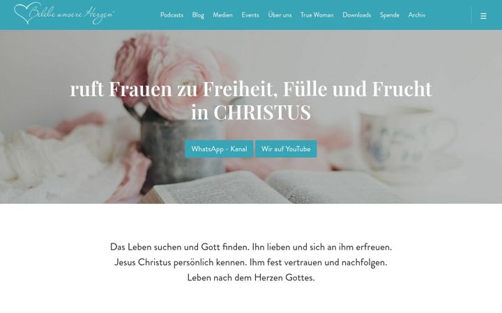 Screenshot of belebeunsereherzen.com