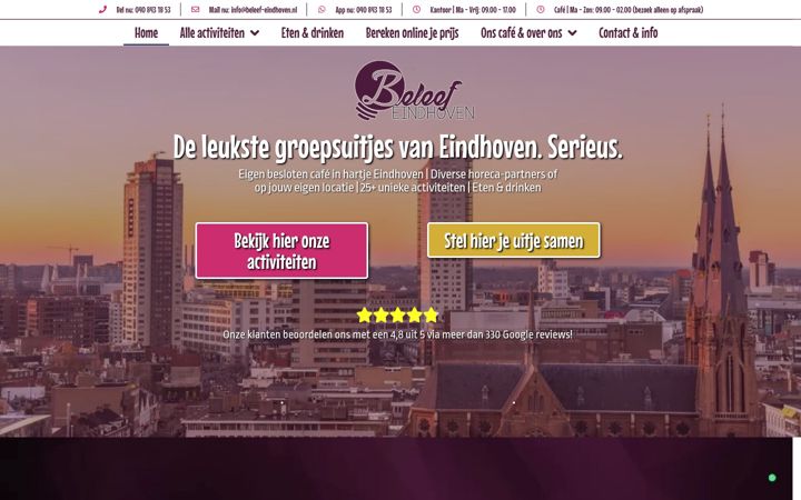 Ekraanipilt saidist beleef-eindhoven.nl