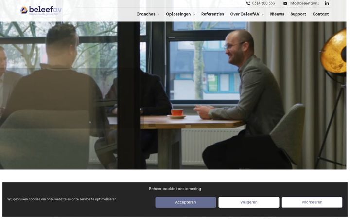 Screenshot of beleefav.nl