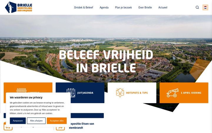 Screenshot of beleefbrielle.nl