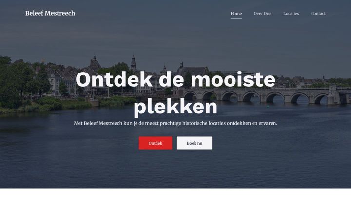 Screenshot of beleefmestreech.nl