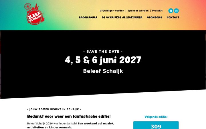 Ekraanipilt saidist beleefschaijk.nl