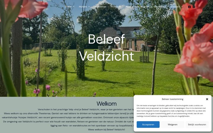 Ekraanipilt saidist beleefveldzicht.nl