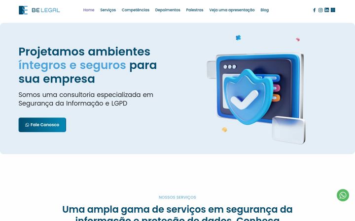 Екранна снимка на belegal.com.br