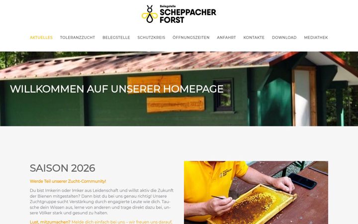 Snimka zaslona za belegstelle-scheppacher-forst.de