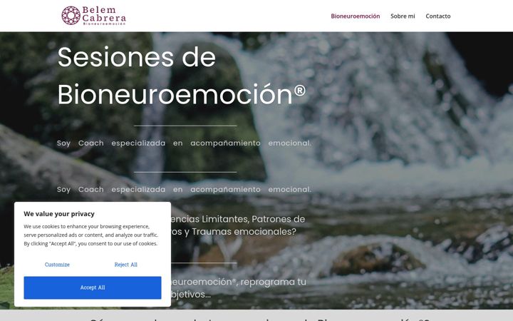 Screenshot of belemcabrera.com
