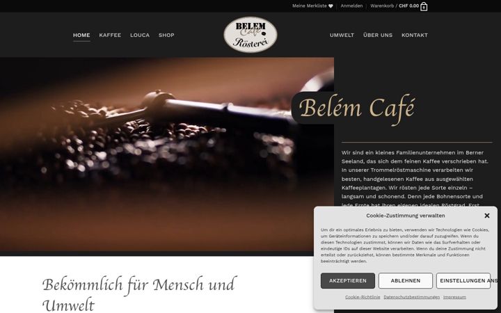 Screenshot of belemcafe.ch