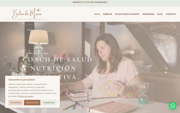 Screenshot of belendemaria.com
