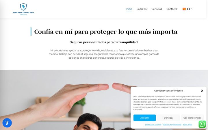 Screenshot of belenetoccidentseguros.com