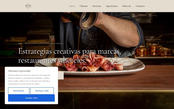 Screenshot of belenfrecuero.com