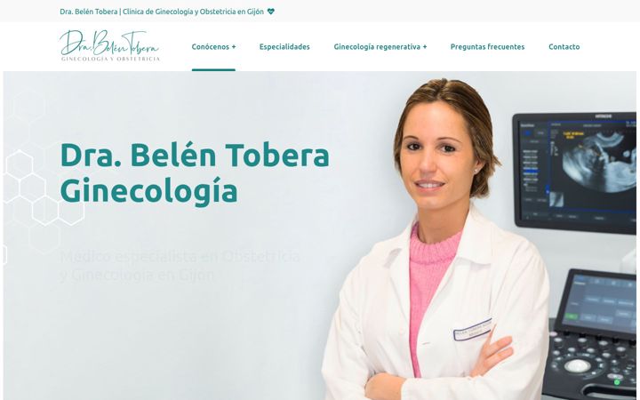 Screenshot of belentoberaginecologia.com