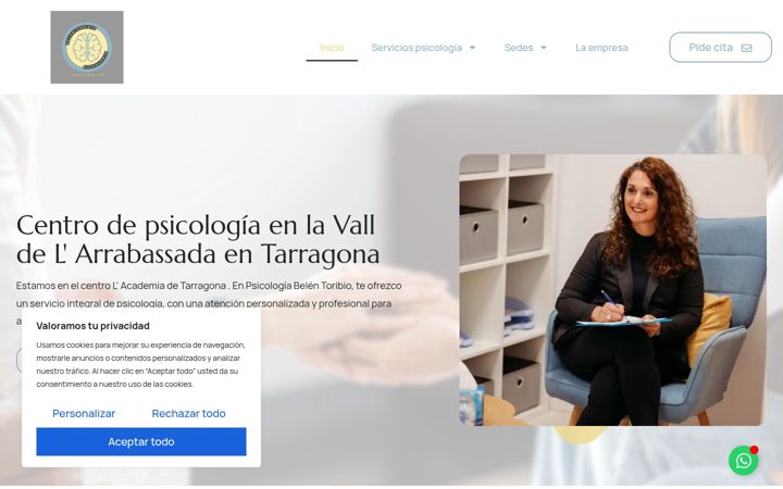 Screenshot of belentoribiopsicologia.com