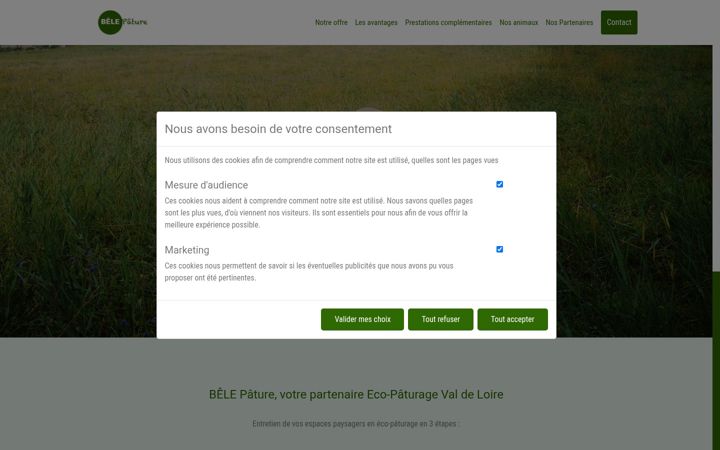 Screenshot του belepature.fr