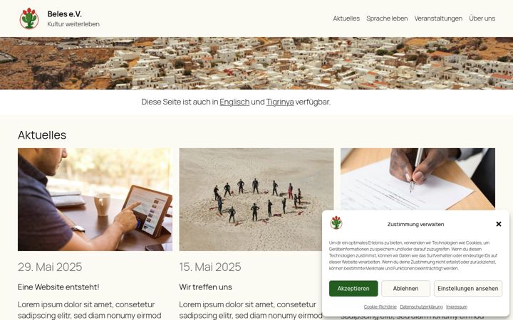Screenshot of beles-speaking.com