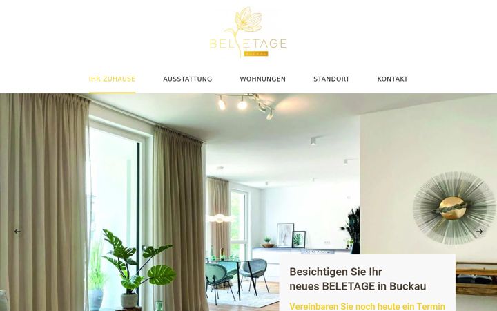 Screenshot of beletage-magdeburg.de
