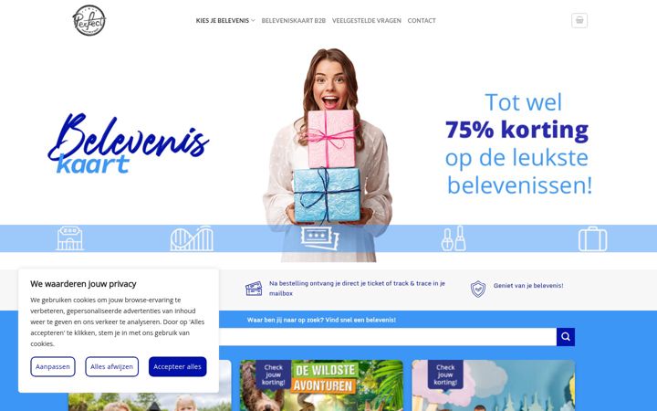 Ekraanipilt saidist beleveniskaart.nl