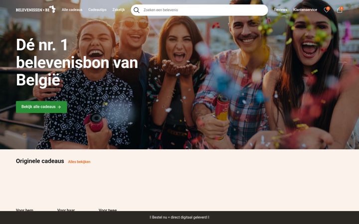 Screenshot of belevenissen.be