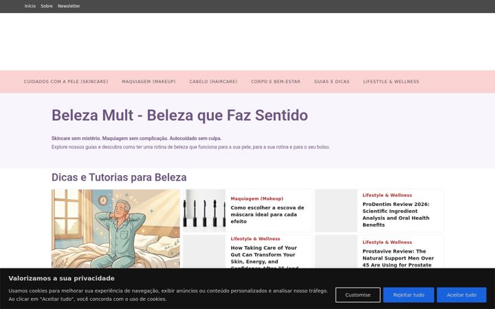Screenshot of belezamult.com.br