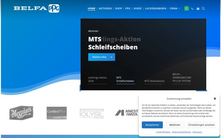 Screenshot of belfa.ch