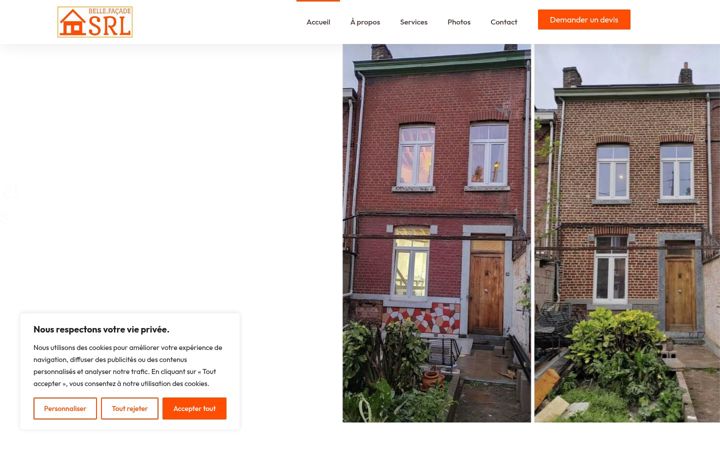 Screenshot of belfacade.be