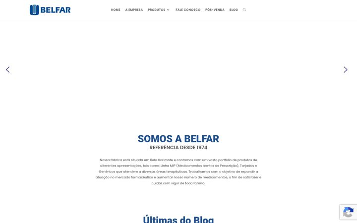 Screenshot of belfar.com.br