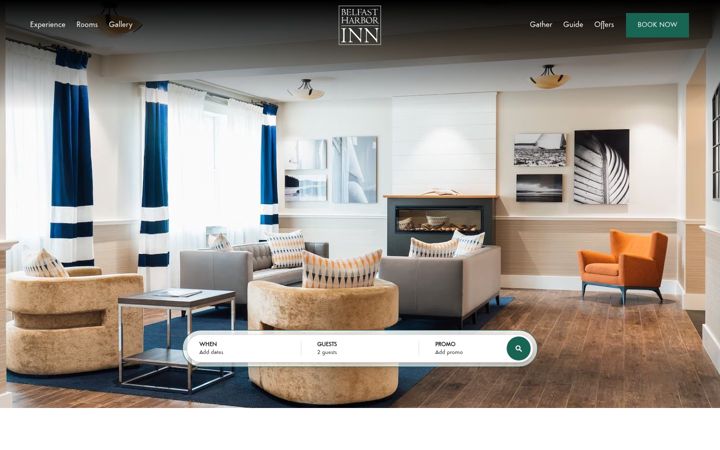 Screenshot of belfastharborinn.com