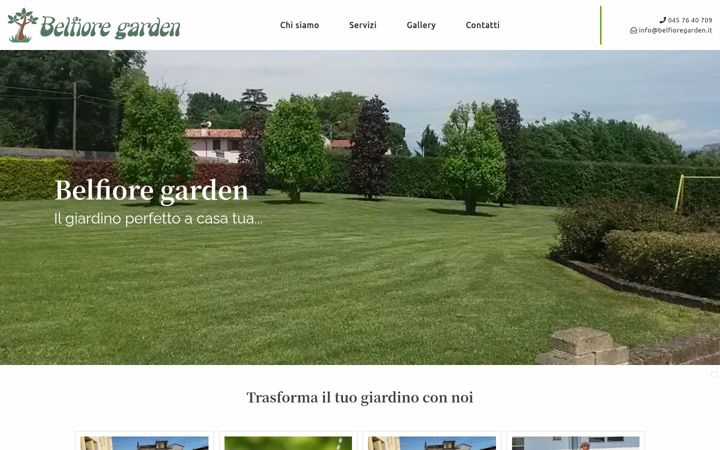 Screenshot of belfioregarden.it
