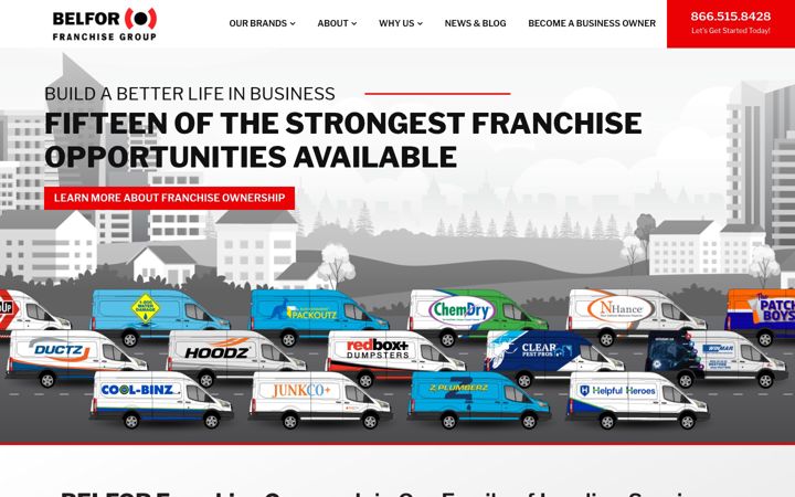 Screenshot of belforfranchisegroup.com
