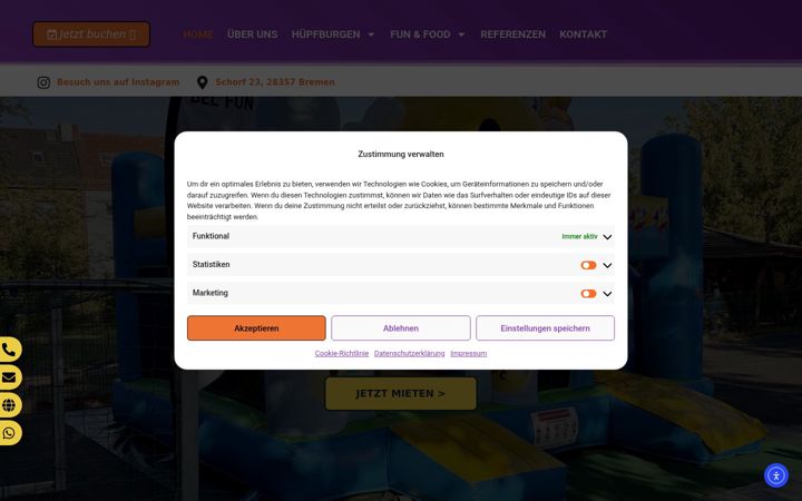 Screenshot of belfun.de