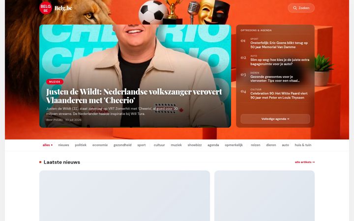 Screenshot of belg.be
